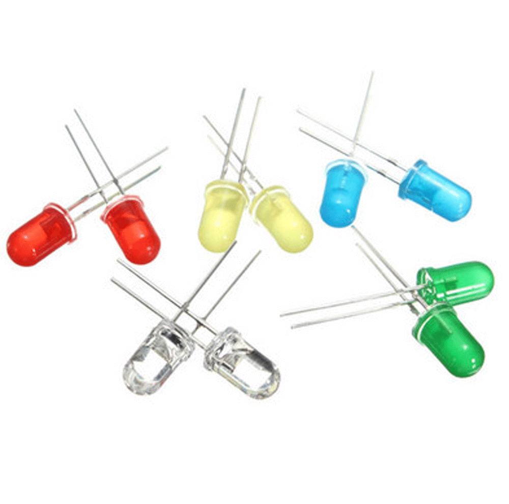 150pcs 3mm 5mm LED Light Emitting Diode White Red Green Yellow Assorted DIY Kit - Picture 2 of 12