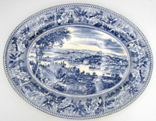 VINTAGE JOHNSON BROS ENGLAND BLUE & WHITE WASHINGTON DC 14