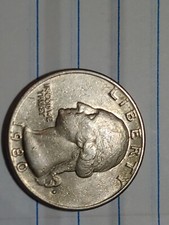 1980 p marked . p filled . 25cent . error . quarter . good good condition