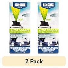 (Pack of 2) Simoniz Car Bomb Fogger Car Air Freshener, Fresh 1.5 oz NEW