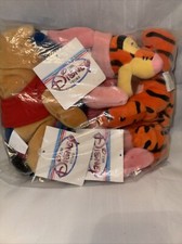 Disney Halloween Eeyore,Tigger , Piglet And Pooh Bean Bag Toy Sealed