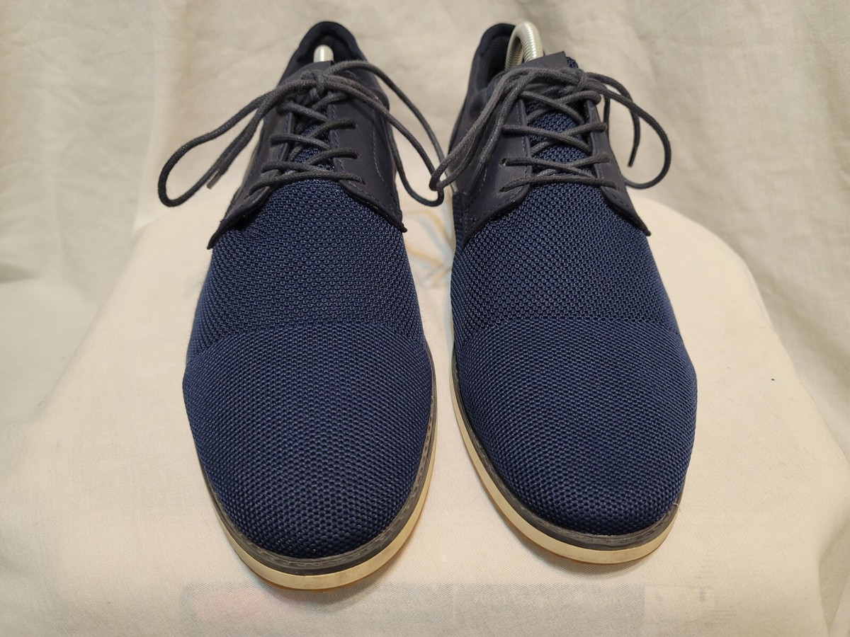 ALDO Dress Shoes Navy Blue Sz 10 Dark Blue Mens Oxford Dress 