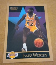 1990-91 SkyBox JAMES WORTHY LOS ANGELES LAKERS . Basketball Card #143.  HOF 