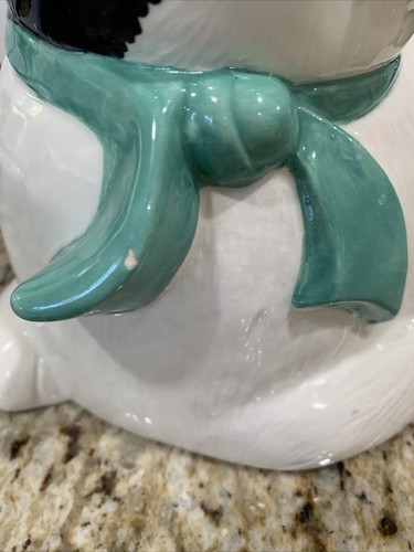 Tarro de galletas vintage de esmoquin para gato mamá gatito con bebé gatito en la parte posterior como tapa hecho en EE. UU. - Imagen 15 de 15