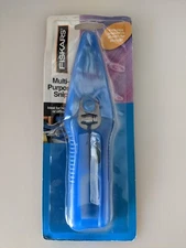 FISKARS Multi Purpose Utility Snips Shears with Blue Sheath Cover, Model 9684