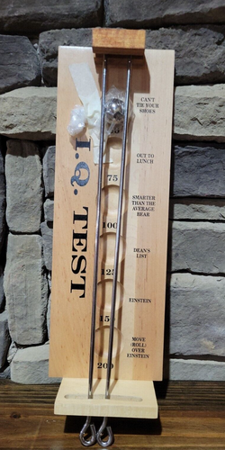 Vintage I. Q. Test Game Original Metal BALL - 第 1/9 張圖片