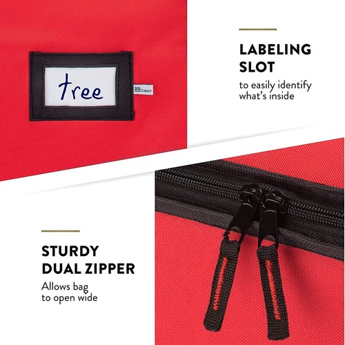 Weihnachtsbaum Tasche Aufbewahrungstasche Seesack Dekor Behälter wasserdichte Abdeckung 7,5 Fuß - Bild 22 von 22