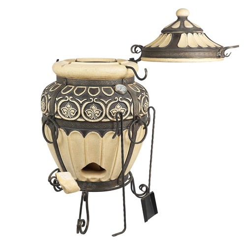 Tandoor Premium „All-in-One“ Keramik-, Schamott Ofen, Tandyt Grill Smoker BBQ - Bild 82 von 122