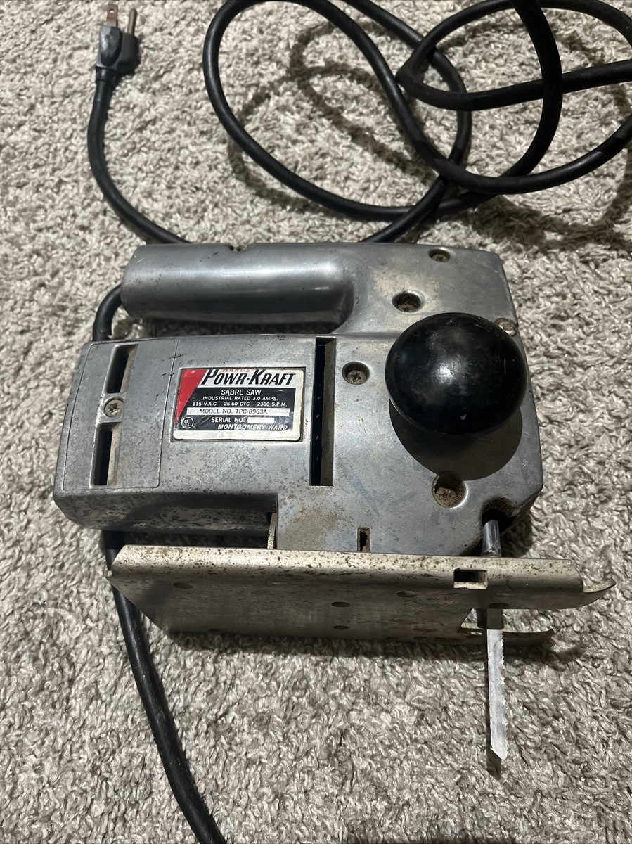 Montgomery Ward POWR KRAFT Sabre Saw Model TCP-8963A Works