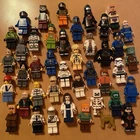 Huge LEGO Minifigure Lot Mixed Figures Star Wars Bulk Accessories Weapons Boats