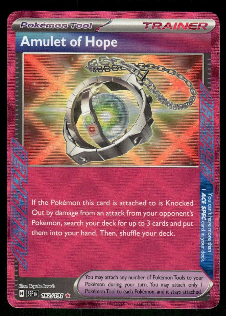Amulet of Hope 162/191 Holo Surging Sparks Pokemon TCG trading card