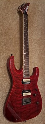 Jackson Pro Series DK2Q Guitar, Duncans, Trans Red, Excellent!