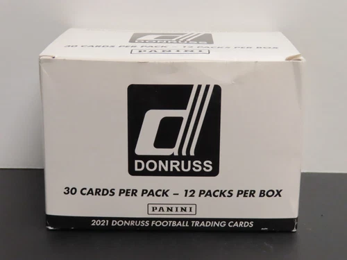 2021 Panini Donruss NFL Football Factory Sealed Value Jumbo Pack Box