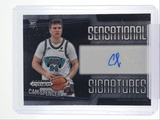 CAM SPENCER 2024-25 PRIZM BLACK ROOKIE SENSATIONAL SIGNATURES RC AUTO Q6846