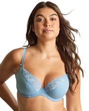 Image of Panache Envy Bra Plunge Sheer Cup Underwired Non Padded Womens Lingerie 7286A