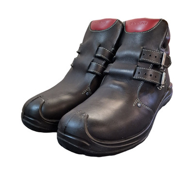 ELTEN ANDERSON S3 HI Sicherheitsstiefel für Herren, Größe 44, Schwarz/Rot