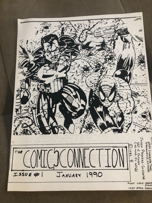 Fanzine THE COMIC CONNECTION #1 - January 1990 - Greg Pallenek / Jason Pranske