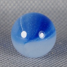 Vintage Marble: NM 5/8 Master Made Blue Cloudy -One Killer Old Mib