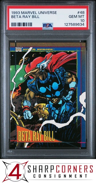 1993 MARVEL UNIVERSE #48 BETA RAY BILL POP 5 PSA 10