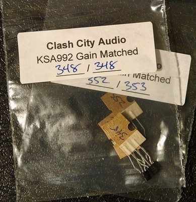 2 Pair Gain Matched KSA992 1% Tolerance Genuine Onsemi Fastest FREE Shipping!
