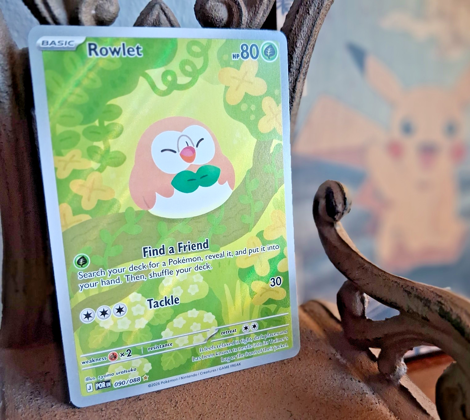 Rowlet | 90/88 | Perfect Order |  Illustration Rare | Holo | NM