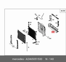 Mercedes-Benz Luftleitblech B-Klasse W246 A2465051530 Original Neu