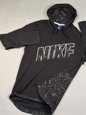 Vintage 80's Nike Sportsware Hoodie Limited Blue Tag Large Speckled Rare Retro
