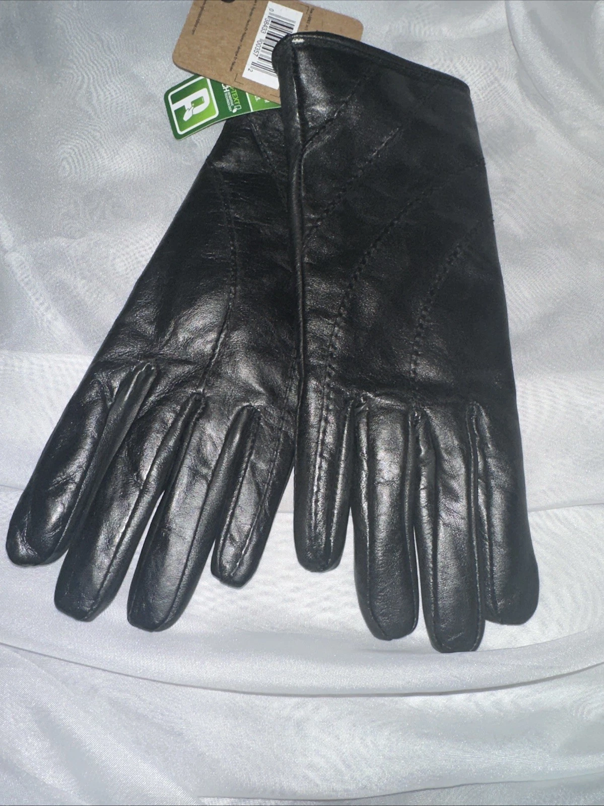IGLOOS GENUINE BLACK LEATHER GLOVES WOMEN’S SZ M/L BNWT
