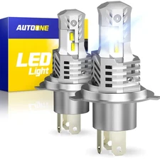 AUTOONE H4 LED Headlight Bulbs High Low Beam Super Bright White 6000K Canbus J