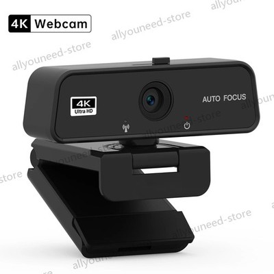 4K USB Webcam Built-in Microphone Autofocus Web Camera for PC Desktop Laptop