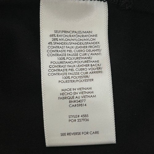 Cabi Jett Black Faux Leather Skort Women's 10 Shorts Skirt Combination NWOT - Picture 7 of 7