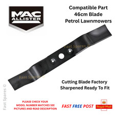 MacAllister MLMP550SP46-M&S Metal Cutting Blade Petrol Lawnmower 46cm FAST POST