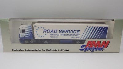 AWM 1:87 DAF 95 500 Kühlkoffer Sattelzug Road Service Holland *OVP*