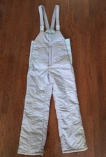 Vintage 1987 Ski Lion Men  s S Retro Ski Bibs Gray Insulated Snow Pants 80s Gear