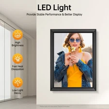 18"x24“ LED Light Box Backlit Movie Poster Art Picture Frame Advertising Display