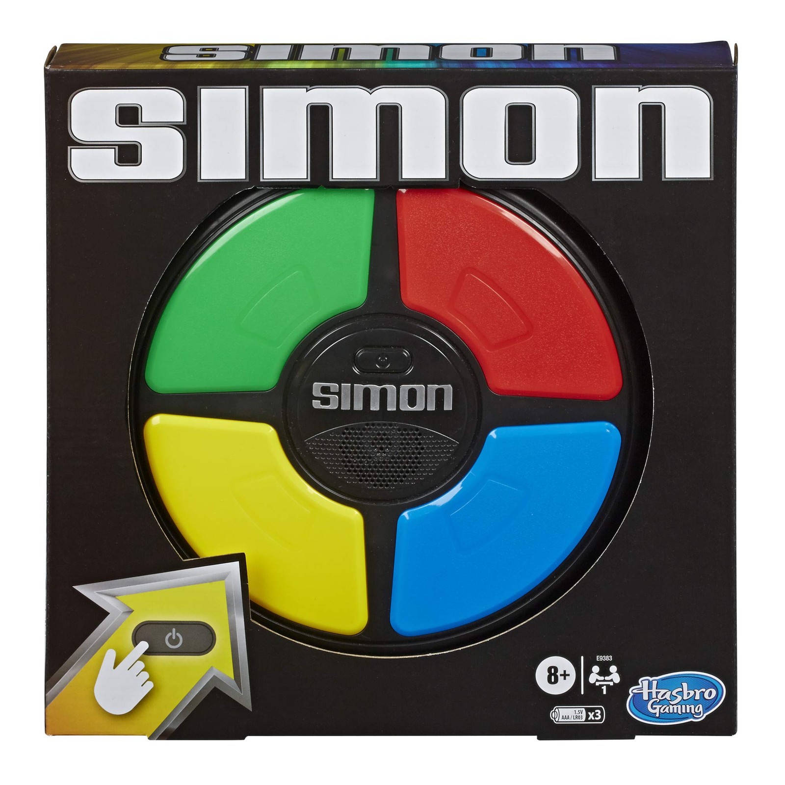 Hasbro Gaming Simon Electronic Memory Game for Kids Ages 8 and Up Handheld 8090₽