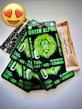 Green Alpha 4000 Mens Sex Enhancer Pills, 5 Packs + Free Samples