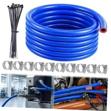 3/4" ID Silicone Heater Hose 10ft with Clamp Nylon Zip Ties, 3/4", 10ft