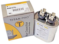 TITAN PRO TOCF4 Motor Run Capacitor 4 MFD, 440/370Vac, 60/50Hz