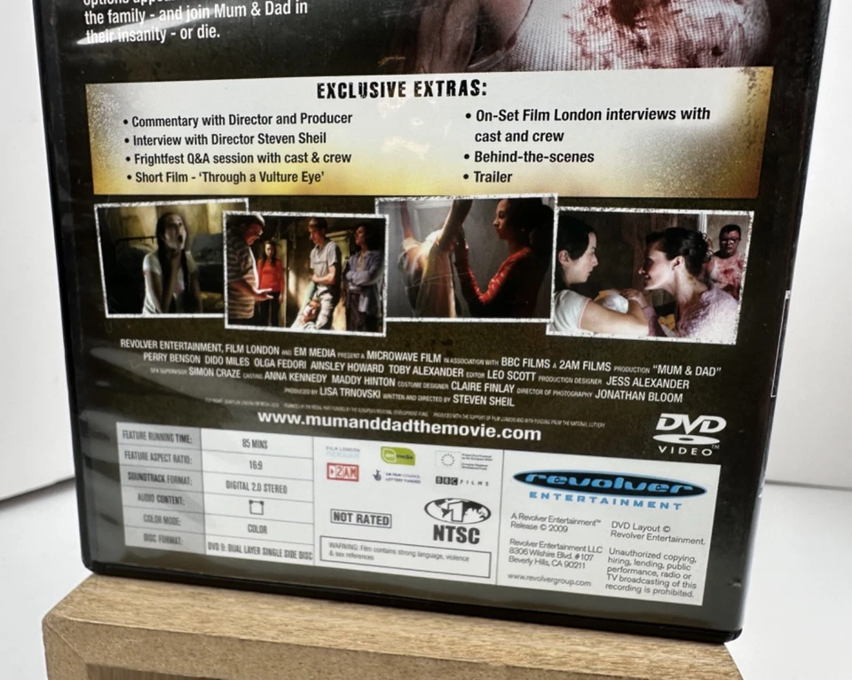 Mum & Dad (DVD, 2009, BBC / Revolver) Horror Slasher, Rare & OOP! Foto 3 de 4