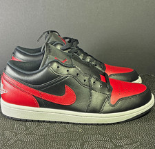 Jordan Air Jordan 1 Low Bred Black/Varsity Red/White Low Top 553558-067