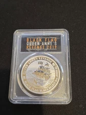 2019 1oz Silver .9999 Queen Anne's Revenge: Black Flag Series PCGS MS 70 -502