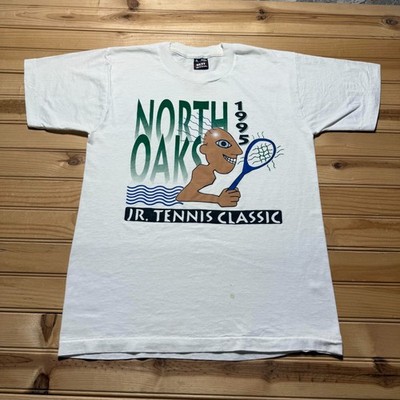 Vintage 1995 North Oaks Jr. Tennis Classic Tournament Sports T-Shirt USA Medium