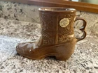 Frankoma Pottery F.P. 1981 C-33 Handled Cowboy Boot USA Pre-owned
