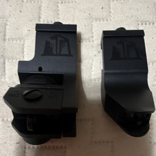 Aluminum Rifle Detachable Iron Sights Front Rear Set Black For Rifle