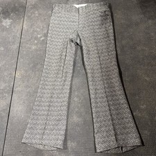 Men  s Vintage Dunlee Bell Bottom Pants Geometic 36/32 see Description 