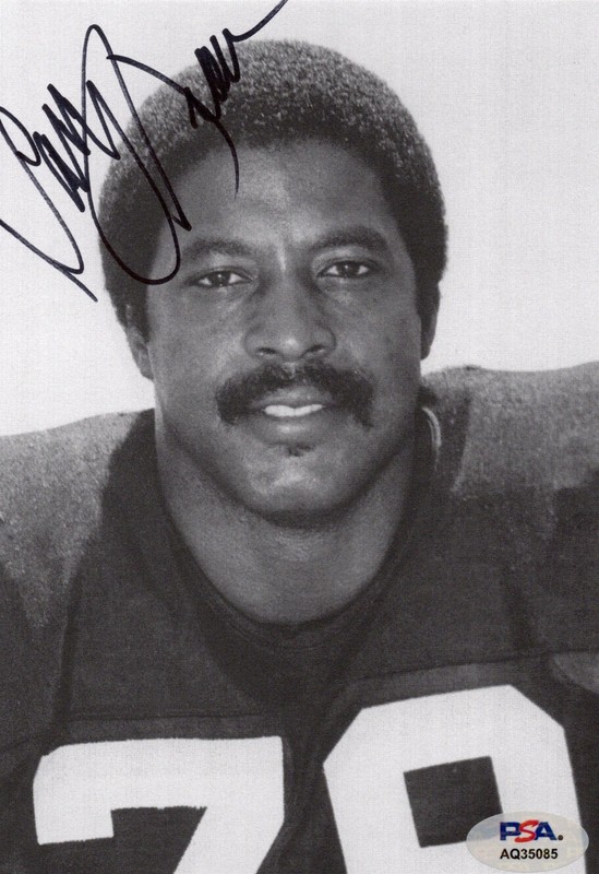 LARRY BROWN Autographed 5x7 Print PSA/DNA STEELERS