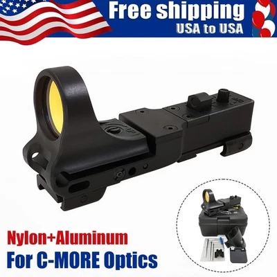 For C-MORE Red Dot Reflex Sight Adjustable Optics Scope Railway Tactical Scope