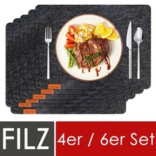 Platzset aus Filz Tischset Platzsets abwaschb...
