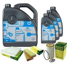 MANN-FILTER Inspektionspaket 8L Motor&ouml;l 5W-40 MB 229.5 f&uuml;r Mercedes E-Klasse